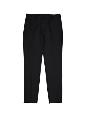 Academia Siyah Klasik Yün Pantolon - 6