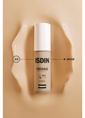 Isdin Coverage SPF50+ Yüksek Korumalı Yaşlanma Karşıtı Fondöten 2.0 Beige 30 gr  - 7