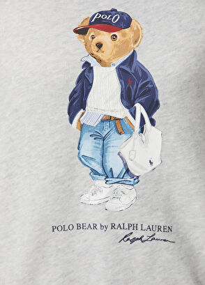 Polo Bear Gri Sweatshirt - Görsel 6