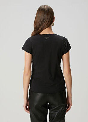 Henley Siyah T-shirt - Görsel 7