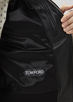 Siyah Deri Mont - Görsel 7