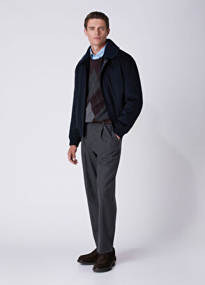 Beymen Club Navy Blue Wool Cachet Coat With Removable Sweater - 3