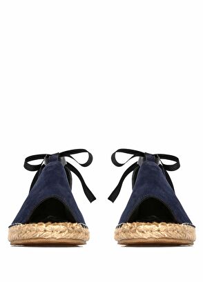 Beymen Club Lacivert Taş İşleme Detaylı Kadın Süet Espadril - 3