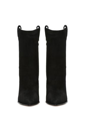 Aquazzura Boogie Siyah Kadın Süet Bot - 3