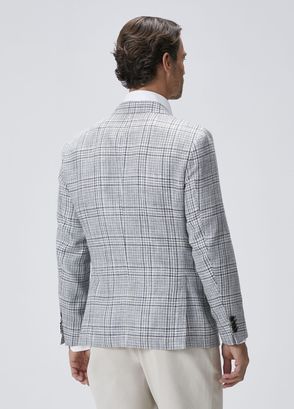 Beymen Collection Indigo Plaid Patterned Jacket - 6