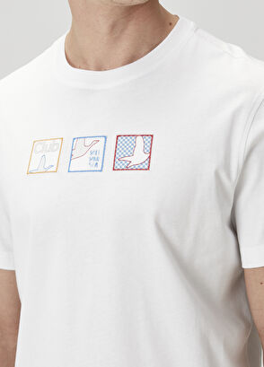 Beymen Club White Printed T-Shirt - 6