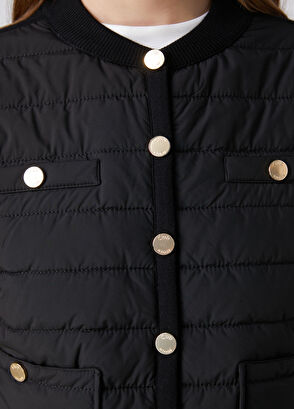 Beymen Club Siyah Kapitoneli Bomber Yelek - 7