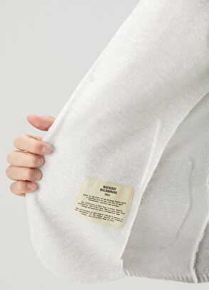 Maurizio Baldassari Beyaz Triko Ceket - 7