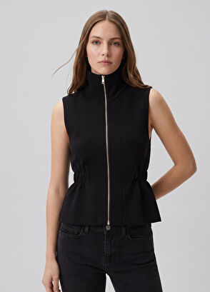 Beymen Club Black Elasticated Waist Knitwear Vest - 4