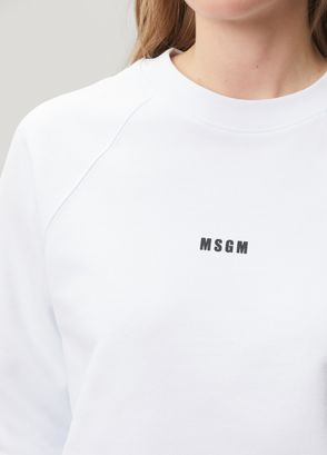 Msgm White Sweatshirt - 5