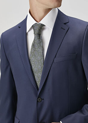 Drop 6 Lacivert Yün Takım Elbise - Görsel 8