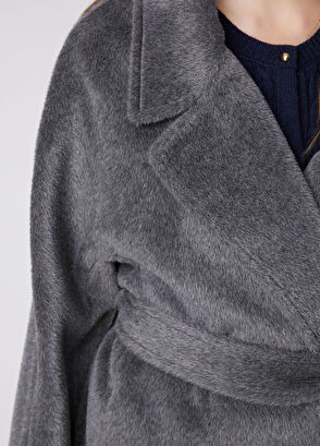 Beymen Club Dark Grey Double-Breasted Coat - 9