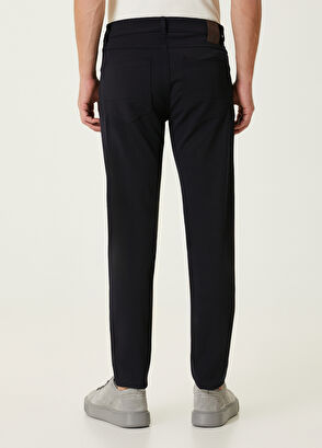 Navy Blue Twill Pants Beymen Club Navy Blue Twill Pants - 3