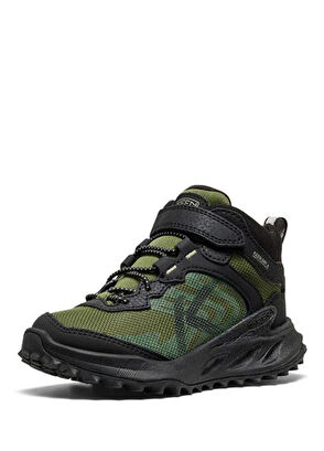 Keen Zionic Black Bronze Green Waterproof Unisex Kids Hiking Boots - 3
