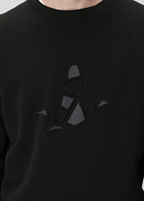 Beymen Club Black Logo Patched Sweater - 6