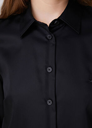Beymen Club Slim Fit Non-Iron Siyah Gömlek - 8