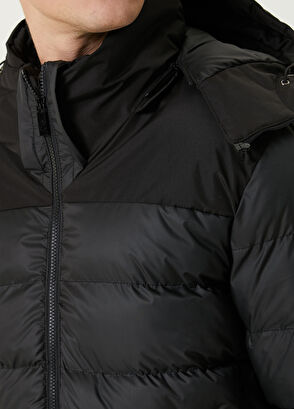 Beymen Club Black Hooded Puff Coat - 5