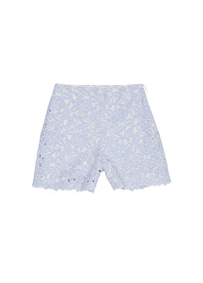 Beymen Club Mavi Delik İşlemeli Şort - 6