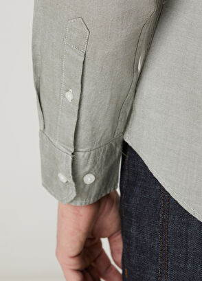 Beymen Club Slim Fit Light Khaki Oxford Shirt - 8