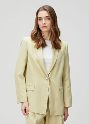 Beymen Collection Yeşil Tek Düğmeli Ceket - 5