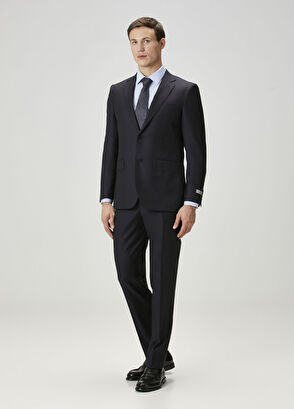 Lacivert Yün Takım Elbise - Görsel 5