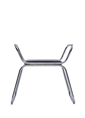 Tuca's Home Rest Stool Metal ve Deri Siyah Tekli Bench - 3