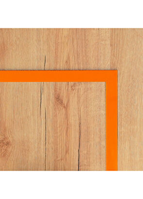 Archtwain Savana Meşe Turuncu Tekli Duvar Potası - 4