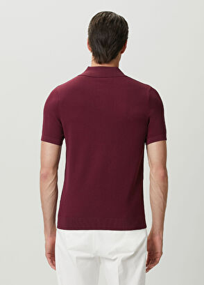 Beymen Club Plum Brass Textured Short Sleeve Sweater - 5