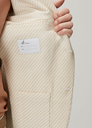 Beymen Club Ekru Bej Dokulu Ceket - 9