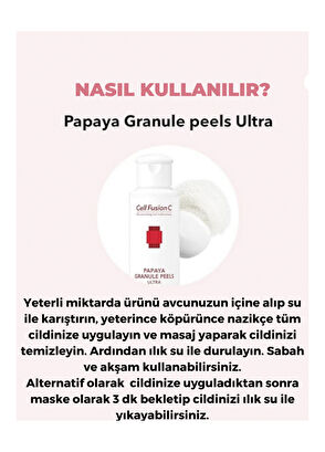 Cell Fusion C Papaya Özlü Granül Enzim Peeling Toz Temizleyici 50 gr - 7
