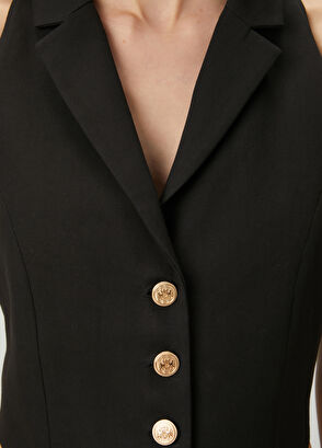 Beymen Club Black Linen Vest - 6