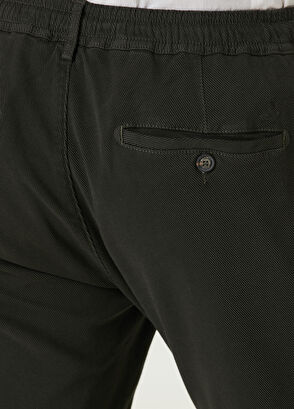 Beymen Club Haki Beli Kordonlu Diyagonal Dokulu Pantolon - 5