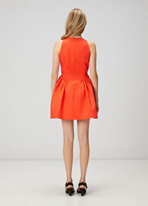 Beymen Club Kırmızı Prenses Kesim Mini Elbise - 5