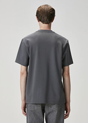 Beymen Club Antrasit Logo Baskılı T-shirt - 5