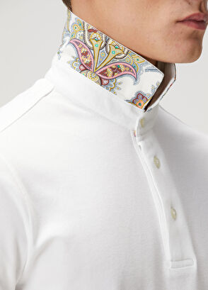 Etro Beyaz Polo Yaka T-shirt - 6