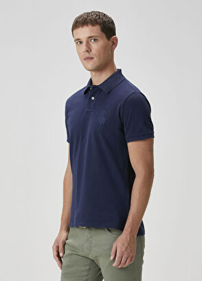 Polo Ralph Lauren Lacivert Polo Yaka T-shirt - 3