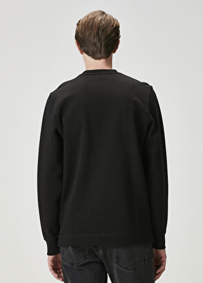 Beymen Club Siyah Logo Detaylı Uzun Kollu T-shirt - 5