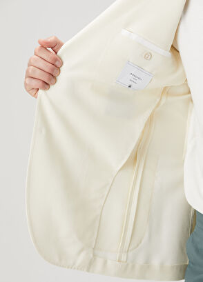 Boglioli Beyaz Yün Ceket - 7