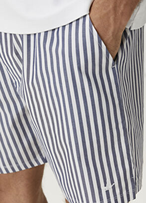 Beymen Club Lacivert Çizgi Desenli Pijama Seti - 6