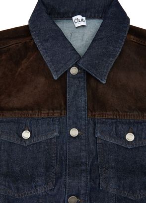 Beymen Club Lacivert Süet Robalı Denim Ceket - 6
