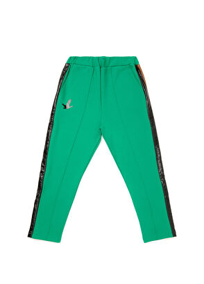 Beymen Club Yeşil Beli Lastikli Çift Şeritli Eşofman - 6