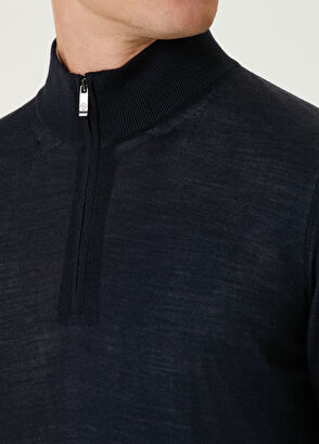 Pal Zileri Lacivert Yün Triko - 5