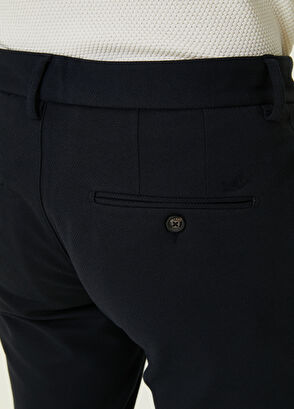 Beymen Club Lacivert İri Diyagonal Dokulu Chino Pantolon - 5