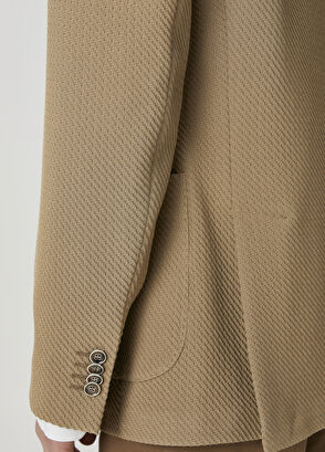 Beymen Club Camel Hair Diagonal Textured Jacket - 7