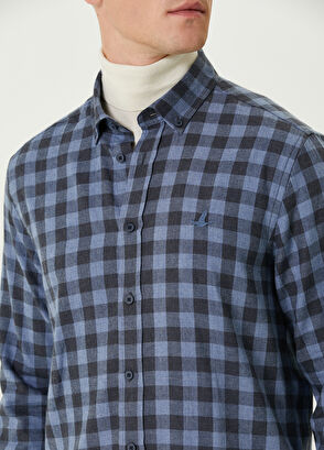 Beymen Club Comfort Fit Dark Blue Shirt - 6