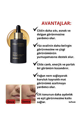MEDIPEEL Cell Toxing Dermajou Ampoule Kök Hücreli Ampul M0046 Sıkılaştırıcı Cilt Serumu  100 ml - 3