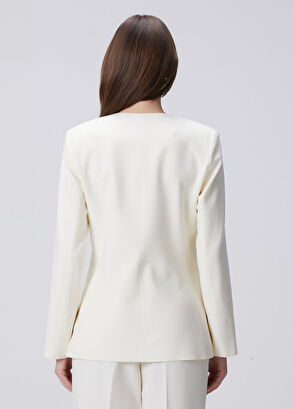 Beymen Collection Kırık Beyaz Yün Ceket - 6