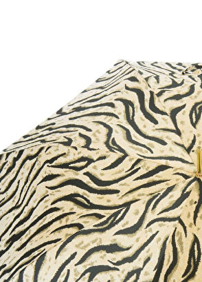 Pasotti Golden Crocodile Figure Patterned Unisex Umbrella - 5