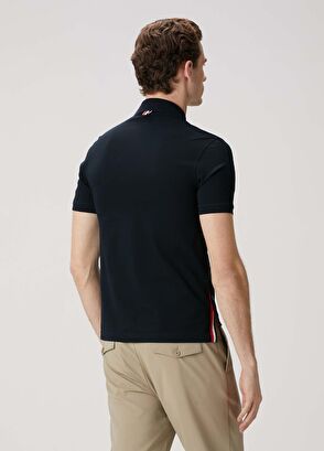 Thom Browne Lacivert Polo Yaka T-shirt - 4