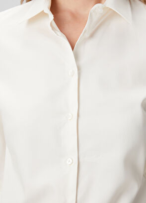 Beymen Club Slim Fit Non Iron Klasik Krem Gömlek - 6